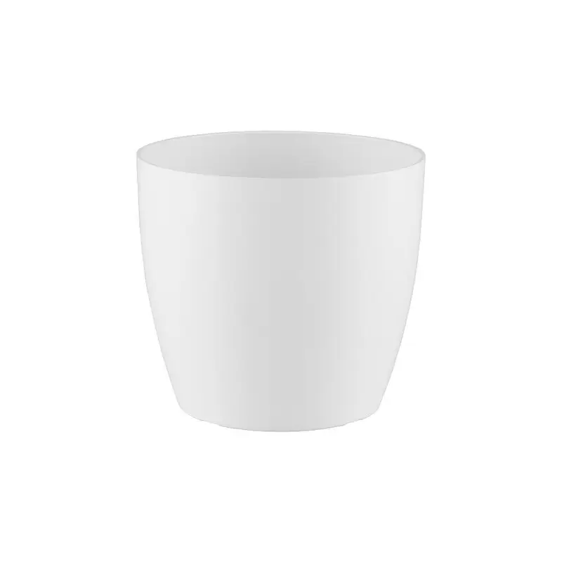 Macetero San Remo De Plastico Blanco 18cm