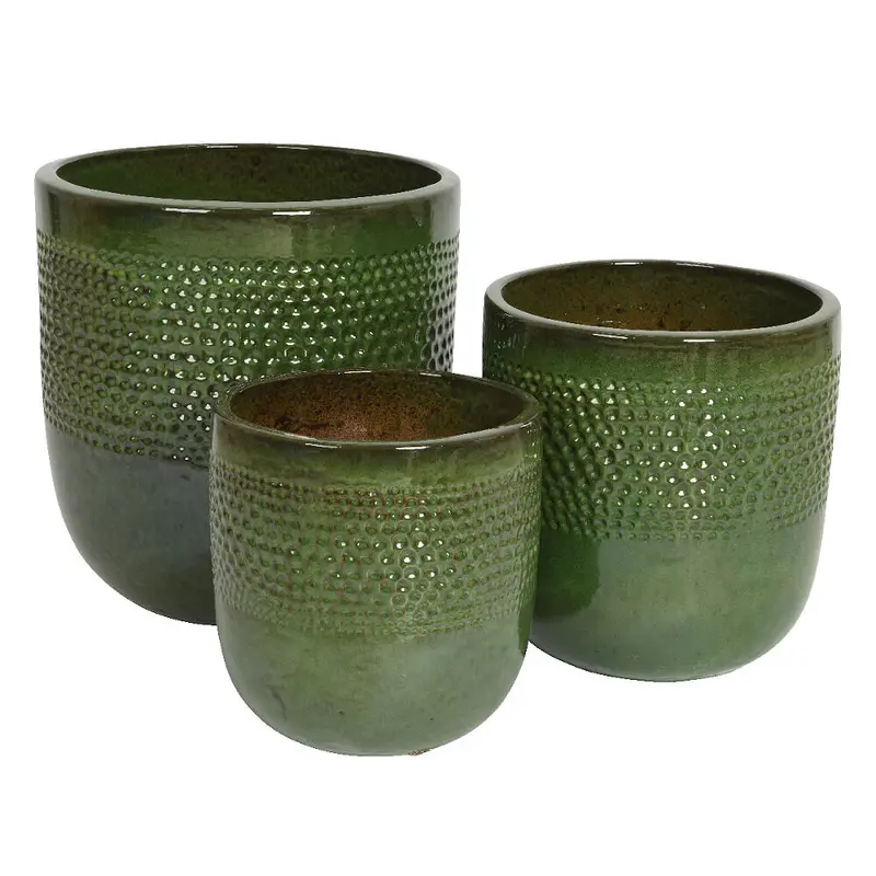 Macetero Terracota Verde 38cm