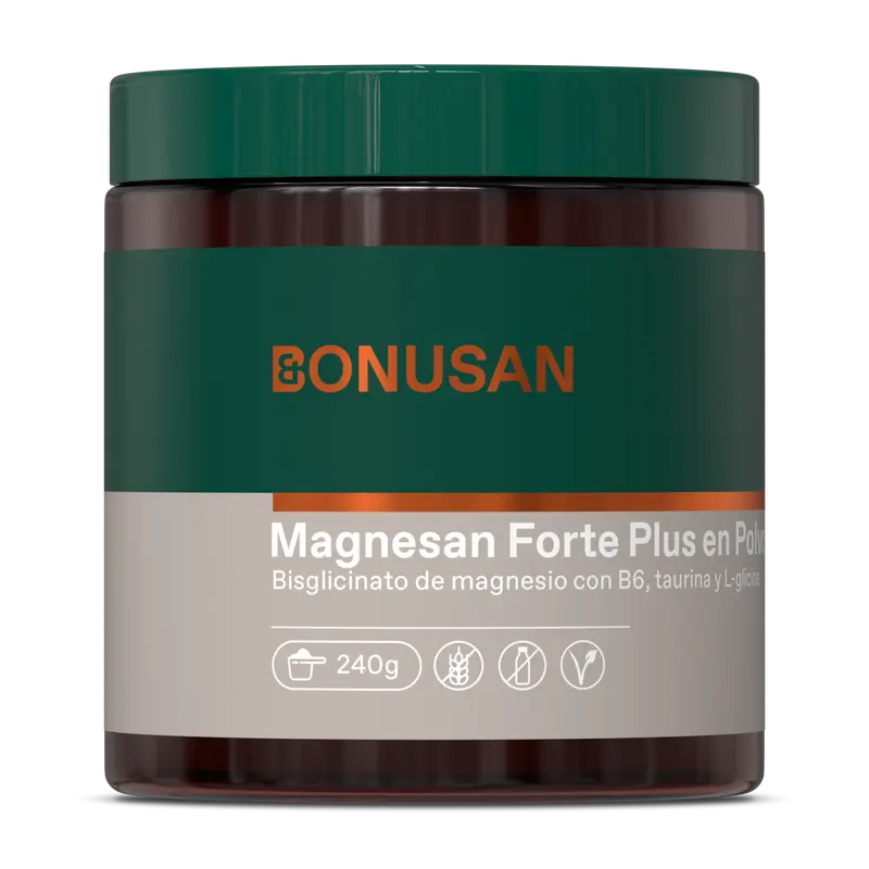 Magnesan Forte Plus Polvo · Bonusan · 240 gramos
