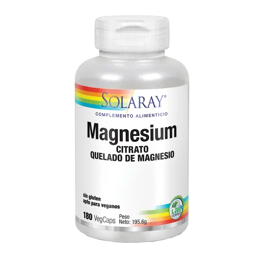 Magnesio · Solaray · 180 cápsulas