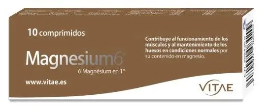 Magnesium6 Redux · Vitae · 10 comprimidos