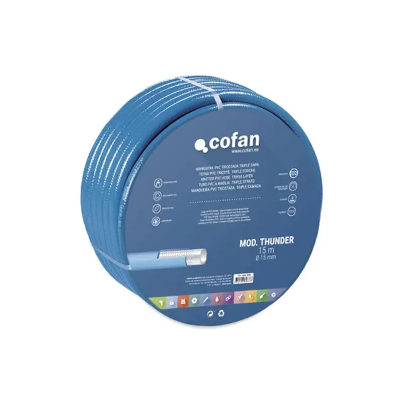 Manguera Pvc Modelo Thunder 3c Tricotada Ø19x25 M