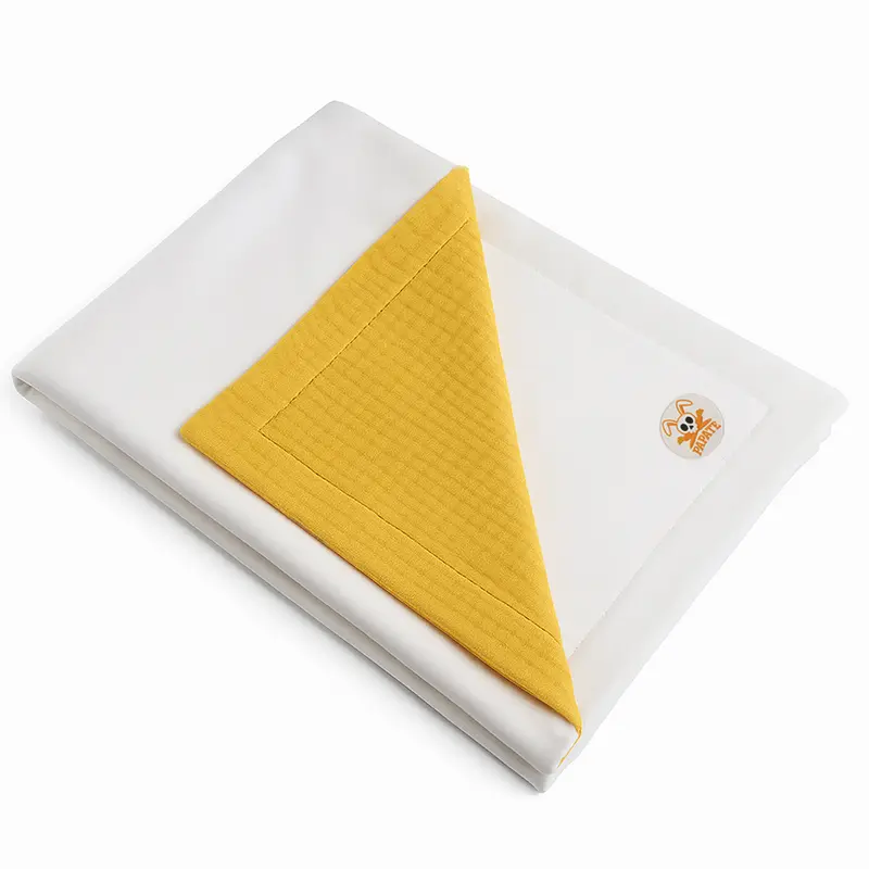 Manta De Algodón Orgánico Rex Blanco Y Miel