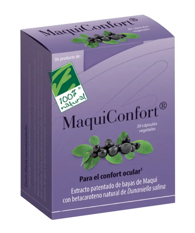 MaquiConfort · 100% Natural · 30 cápsulas
