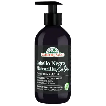 Mascarilla Color Cabello Negro · Corpore Sano · 280 ml