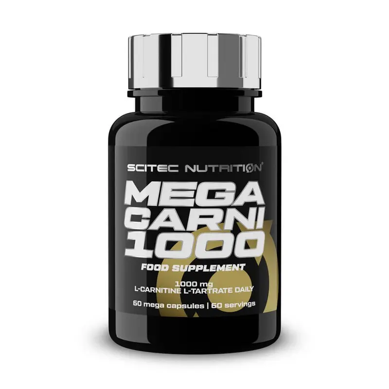 Mega Carni 1000mg - 60 Mega Cápsulas - L-carnitina - Scitec Nutrition