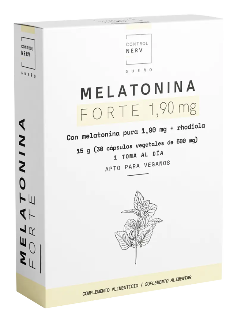 Melatonina Forte 1,90 mg · Herbora · 30 cápsulas