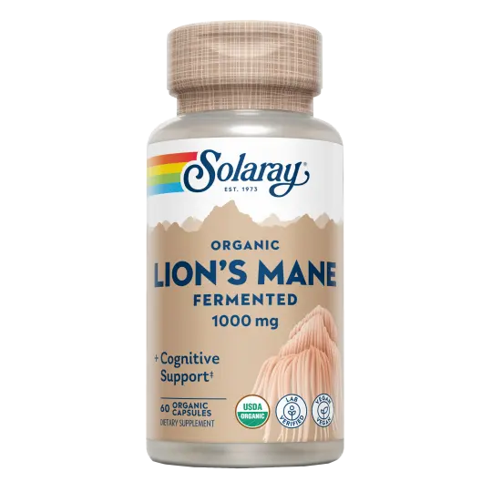 Melena de León Fermentado · Solaray · 60 cápsulas