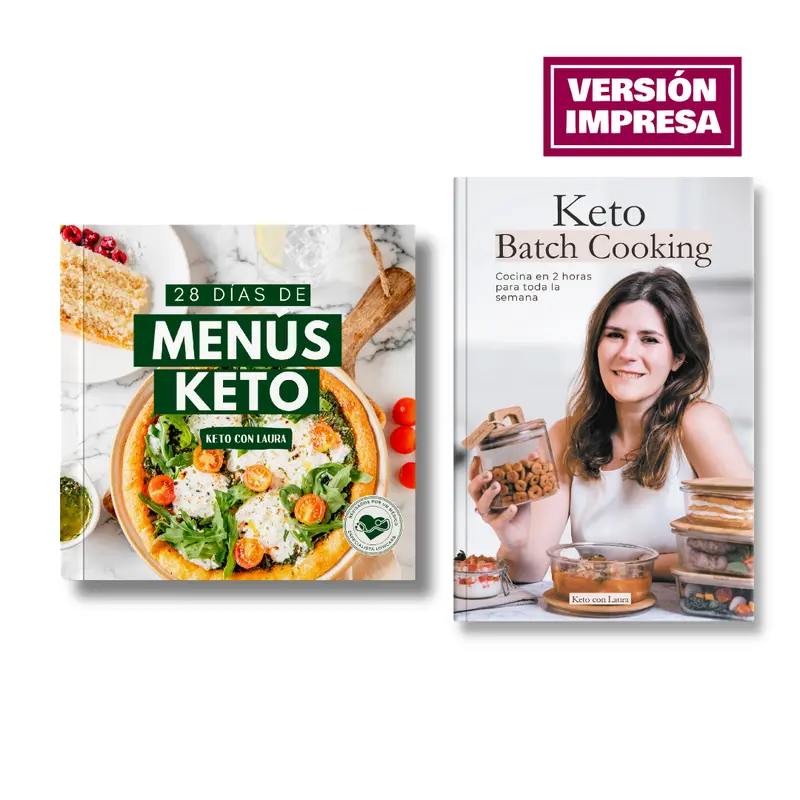 Menús Keto y Keto Batch Cooking - Formato físico
