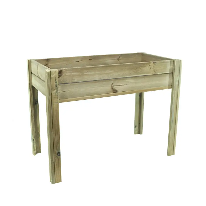 Mesa De Cultivo Nika Madera Rectangular 100x50x74 Cm - Vidahuerto.