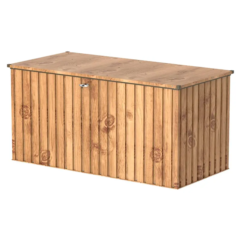 Metal Chest 1450 L Wood-effect