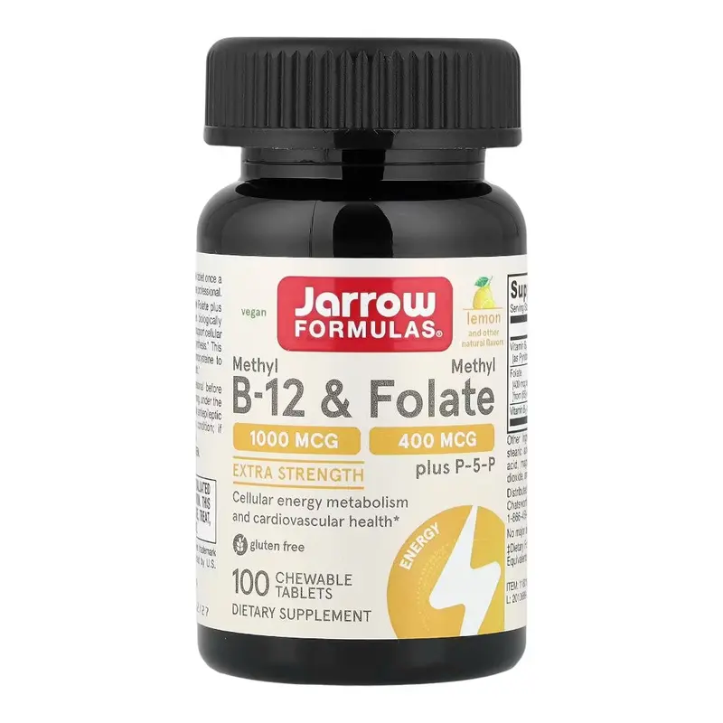 Methyl B-12 & Methyl Folate Masticable 100 Tab