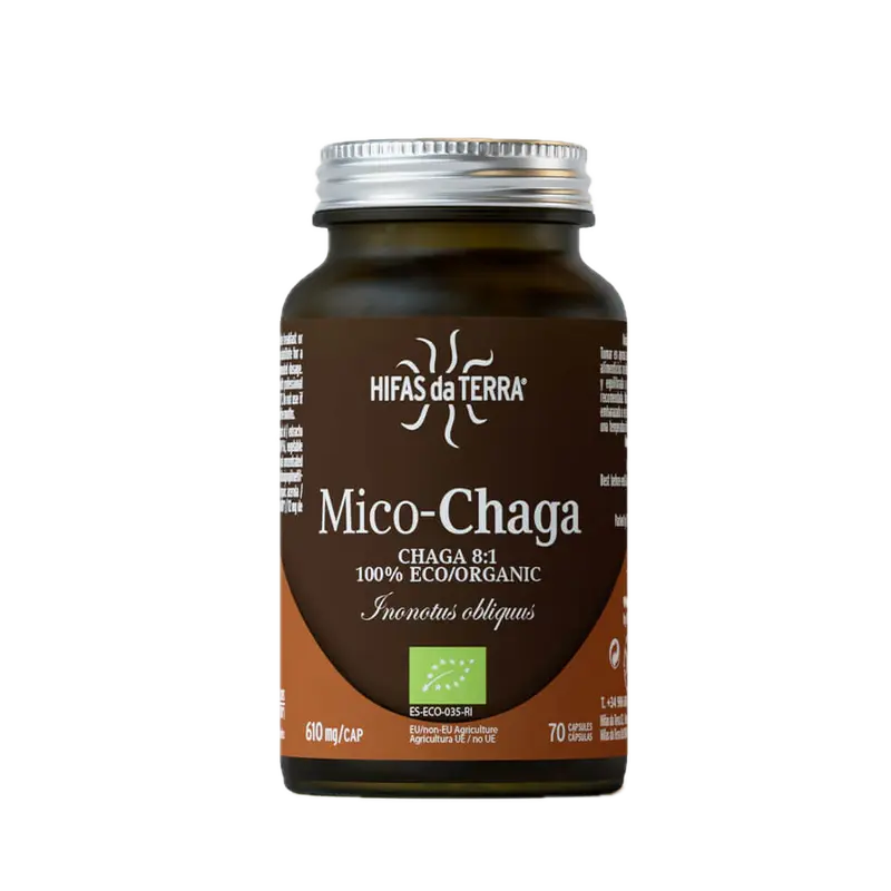 Mico-Chaga · Hifas da Terra · 70 cápsulas