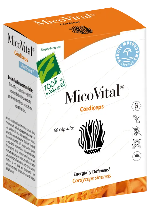 MicoVital Córdiceps · 100% Natural · 60 cápsulas