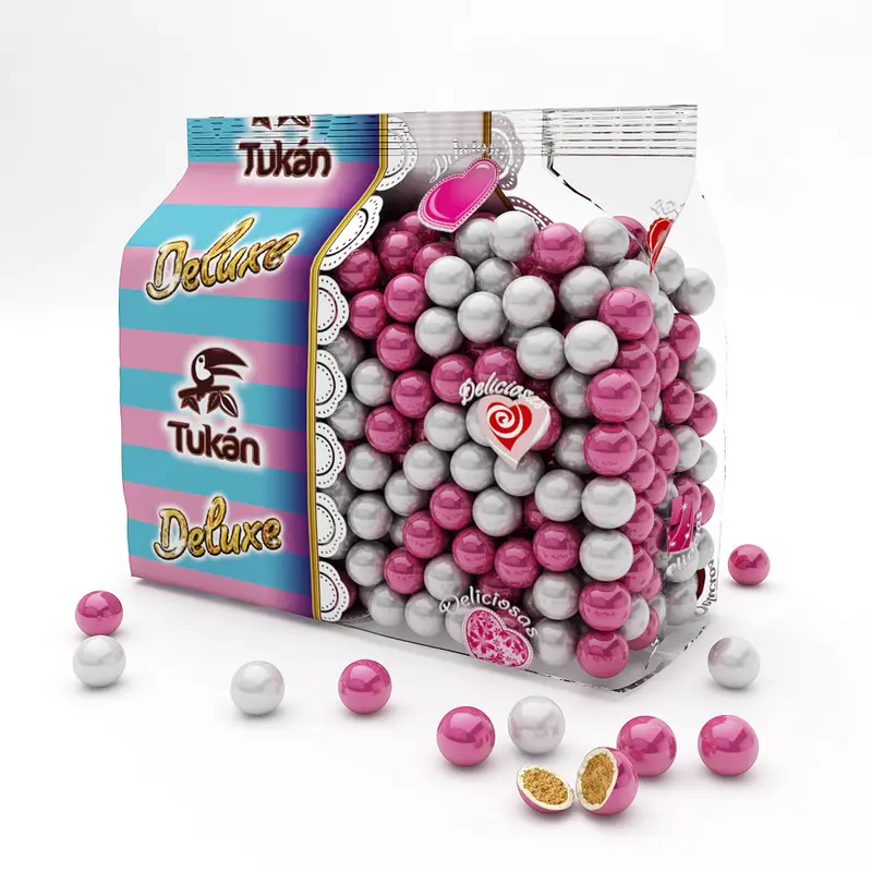 Mini Chococranch Blancas Deluxe Rosa + Perla 450g