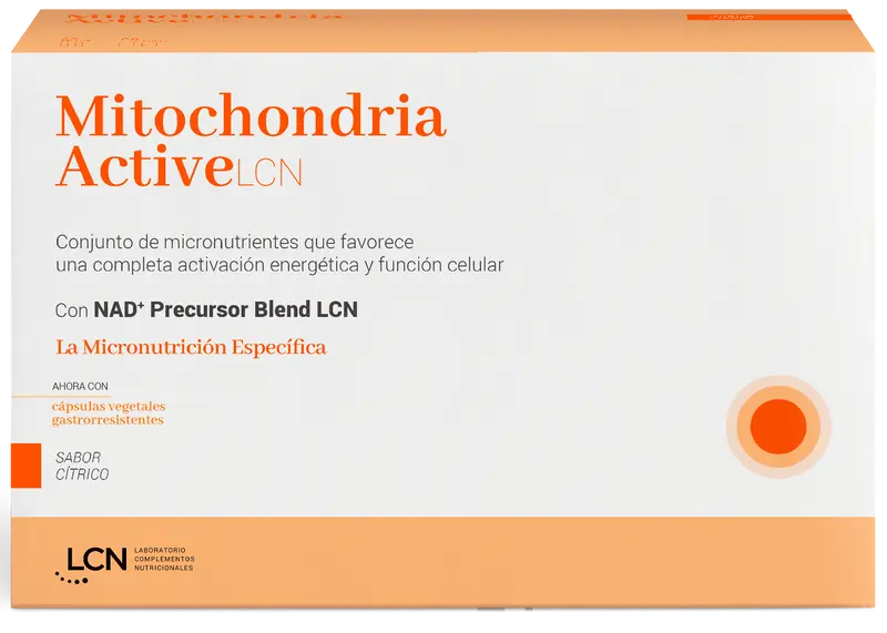 Mitochondria Active · LCN · 60 cápsulas + 60 sticks