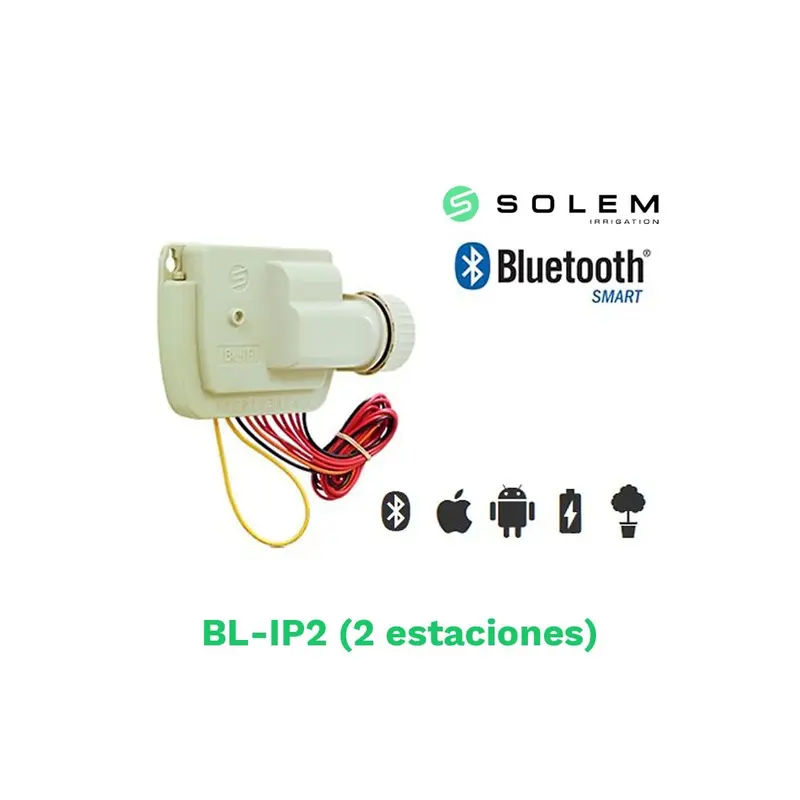Modulo Solem Bt 2 Estaciones 9v - Control Bluetooth Para Riego Automático