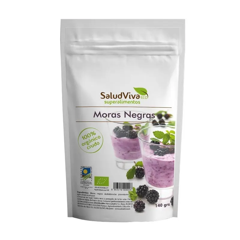 Moras Negras Eco · Salud Viva · 140 gramos
