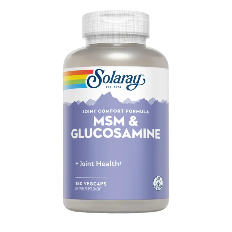 MSM & Glucosamine · Solaray · 180 cápsulas