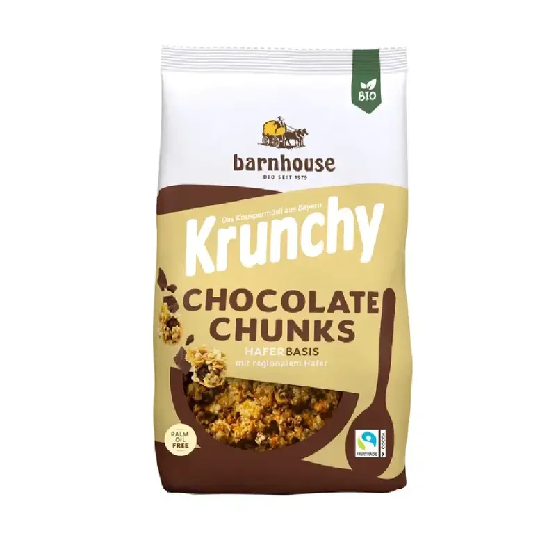 Muesli Krunchy Chocolate Chunks Barnhouse 500 G