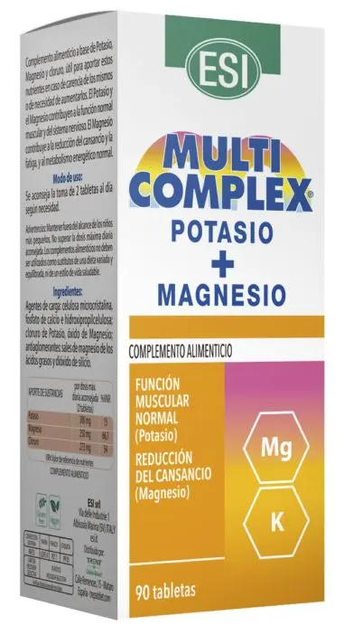 Multicomplex Potasio + Magnesio · ESI · 90 comprimidos