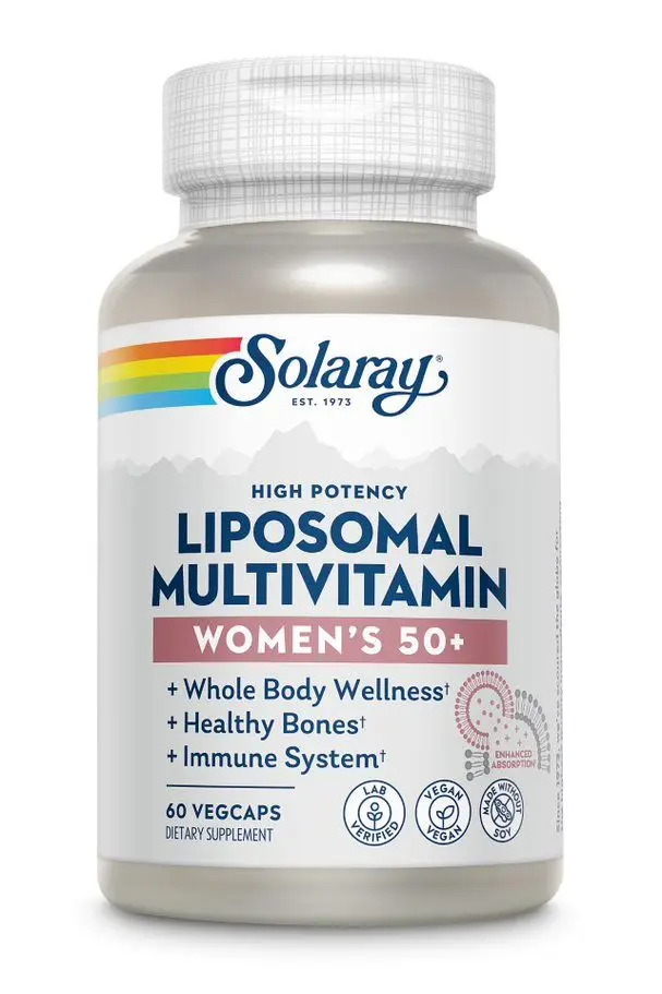 Multivitamínico Liposomal para Mujer 50+ · Solaray · 60 cápsulas