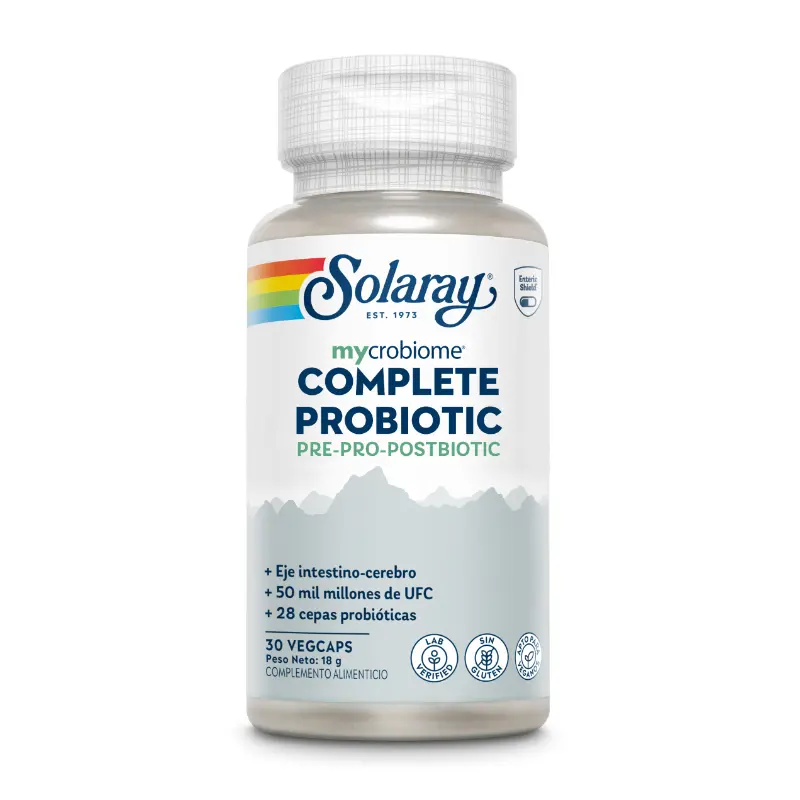 Mycrobiome® Complete Probiotic · Solaray · 30 cápsulas