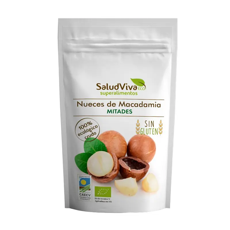 Nueces de Macadamia Mitades · Salud Viva · 200 gramos