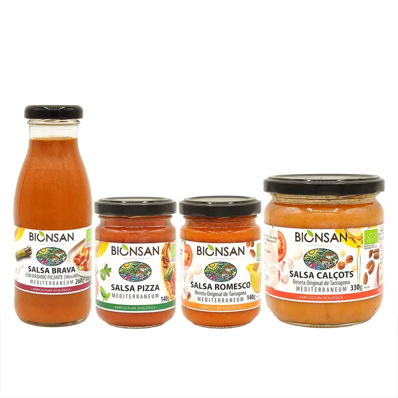 Oferta 4 Salsas Ecológicas Y Veganas Bionsan