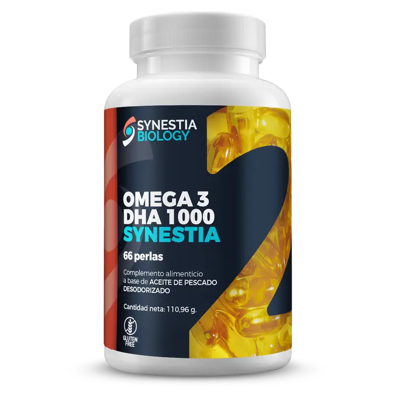 Omega 3 DHA 1000 · Synestia Biology · 66 perlas