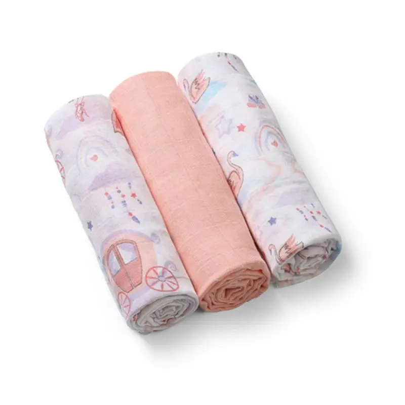 Pack 3 Muselinas Algodón 70x70 Cm Bailarina