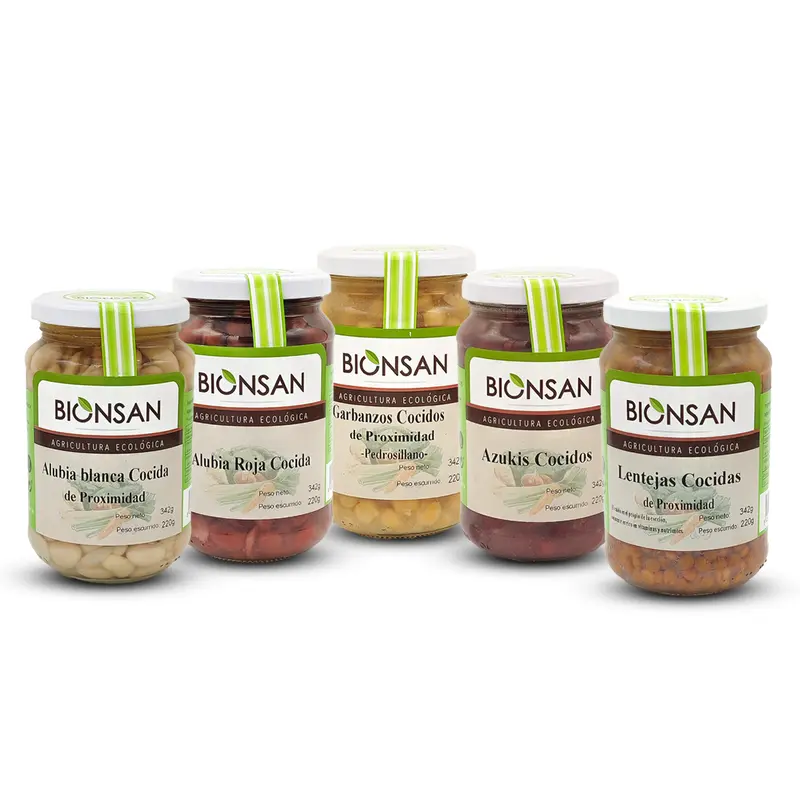 Pack 5 Legumbres Cocidas 220grs Eco Bionsan