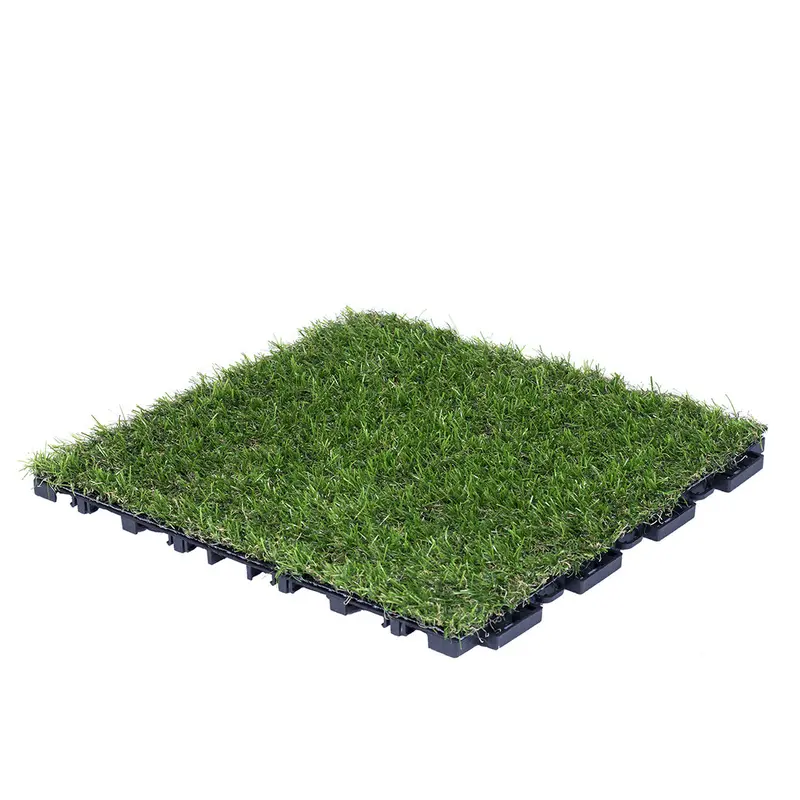 Pack 9 Baldosas Césped Artificial Clickgreen 30x30 Cm