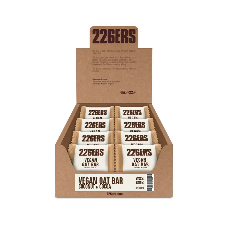 Pack Barrita Energética Vegan Oat Bar Coco-Chocolate · 226ERS · 24×50 gramos