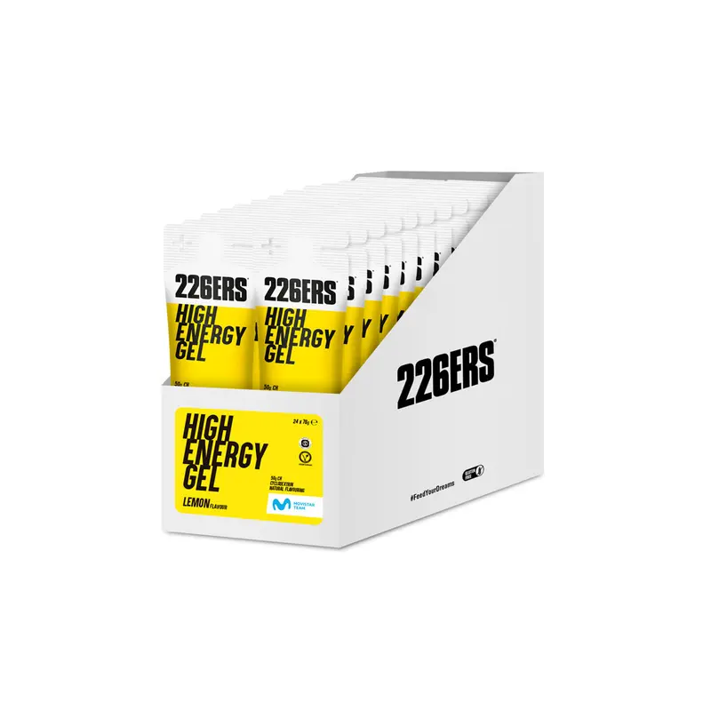 Pack High Energy Gel Limón · 226ERS · 24×76 gramos