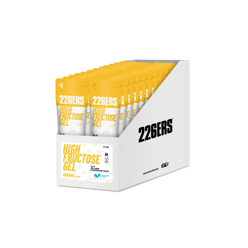 Pack High Fructose Gel Plátano · 226ERS · 24×80 gramos