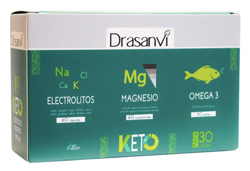 Pack Keto - Electrolitos - Magnesio - Omega 3 · Drasanvi