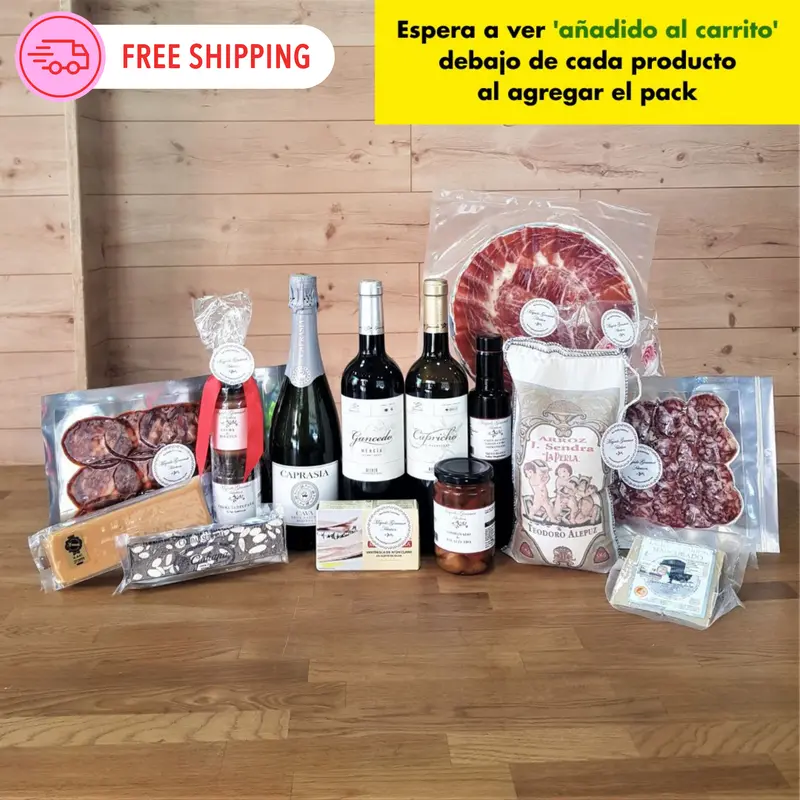 PACK regalo delicatessen - cava valenciano, vinos selectos y degustación gourmet