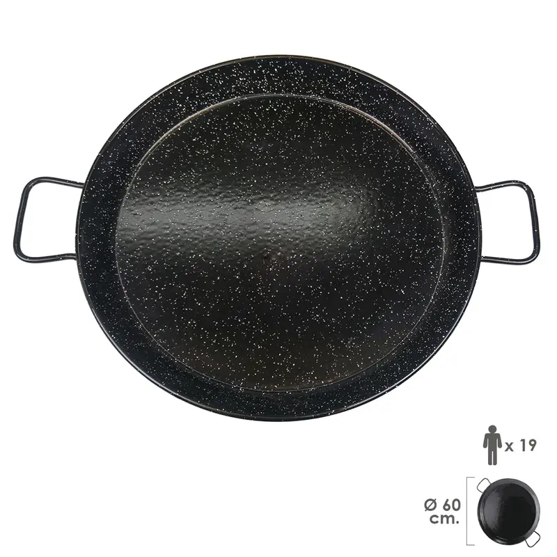 Paellera Valenciana esmaltada 19 personas 60 cm