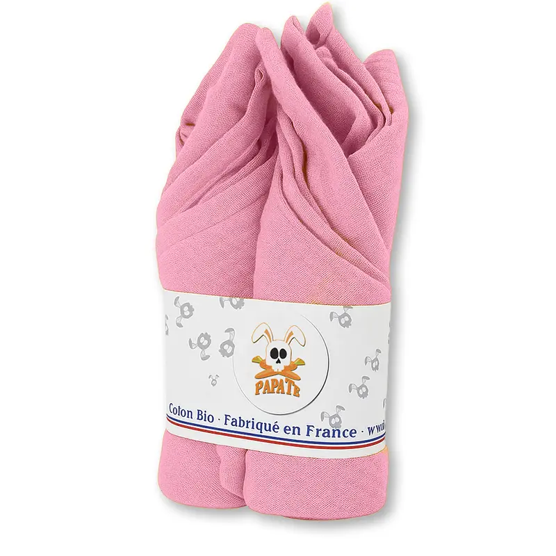 Pañales De Algodón Bio Rosa