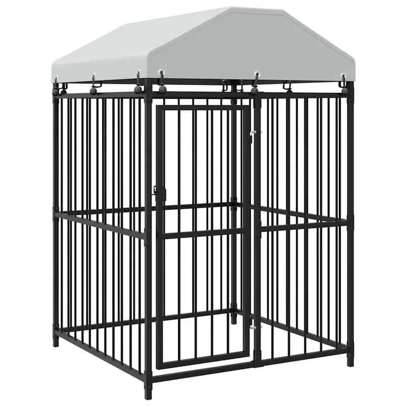Perrera De Exterior Con Techo 120x120x150 Cm