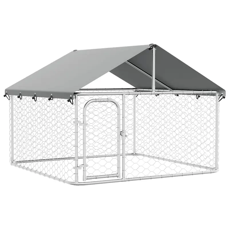 Perrera De Exterior Con Tejado 200x200x150 Cm