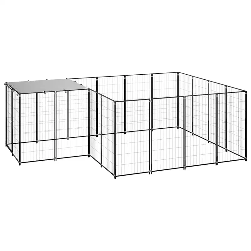 Perrera Negra 6,05 M² Acero