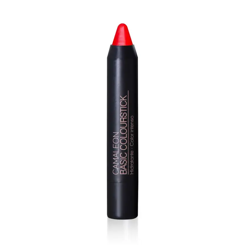 Pintalabios Rojo Flúor Basic Colourfun 4g Camaleon Cosmetics