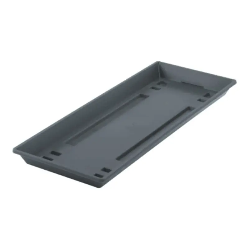 Plato Para Maceta Rectangular, 50 Cm, Antracita