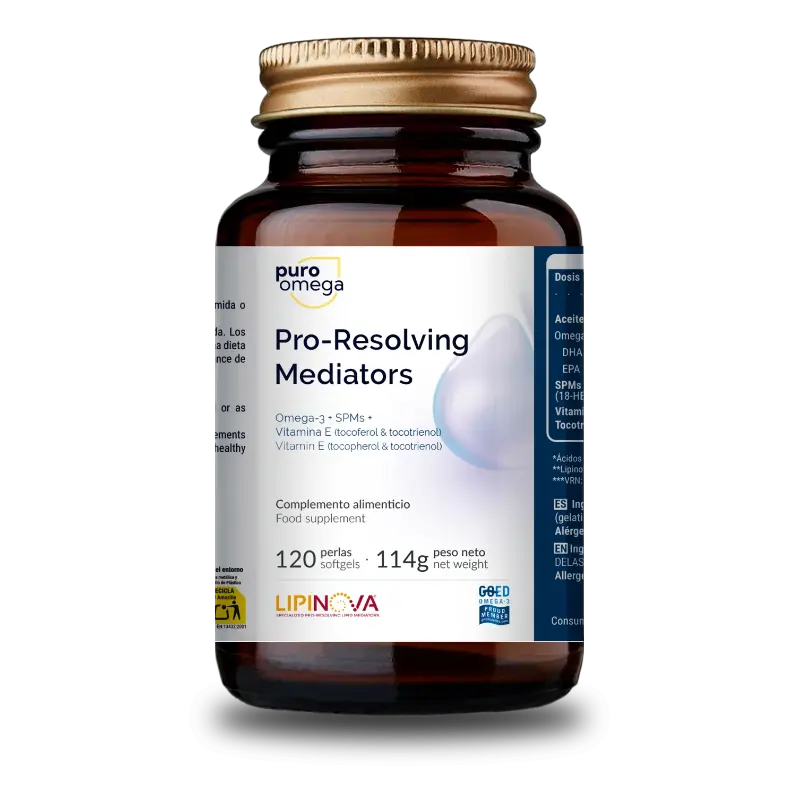 Pro-Resolving Mediators · Puro Omega · 120 perlas