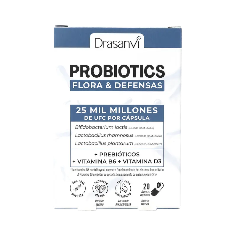 Probiotics Flora & Defensas · Drasanvi · 20 cápsulas