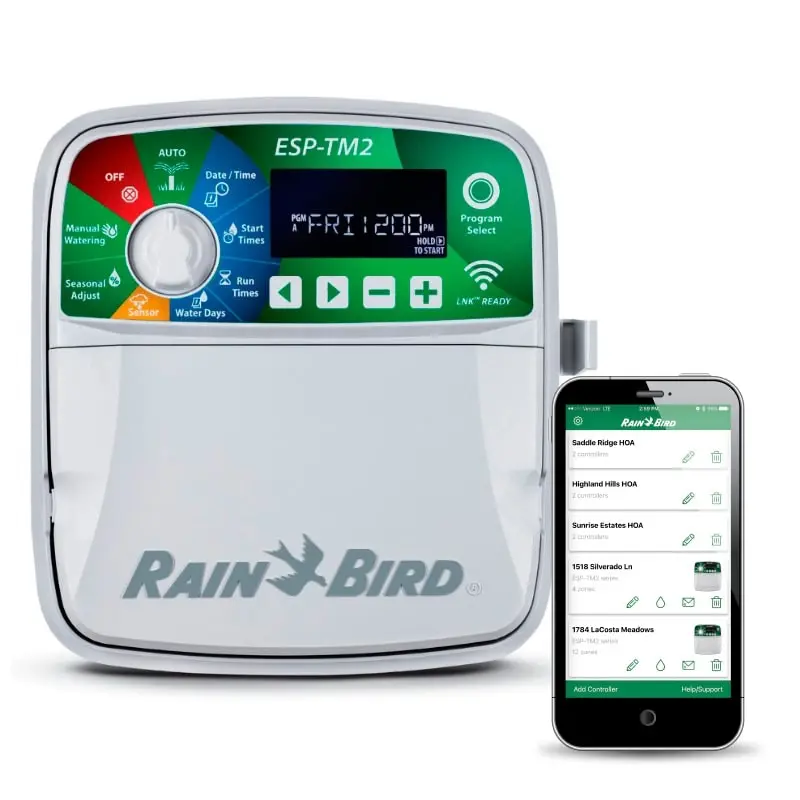 Programador De Riego Rain Bird Esp-tm2 Exterior - 8 Zonas