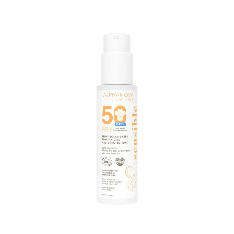 Protector Solar Bebé BIO SPF50 · Alphanova · 100 gramos