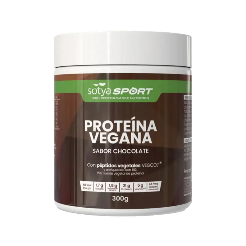 Proteína Vegana Chocolate · Sotya · 300 gramos